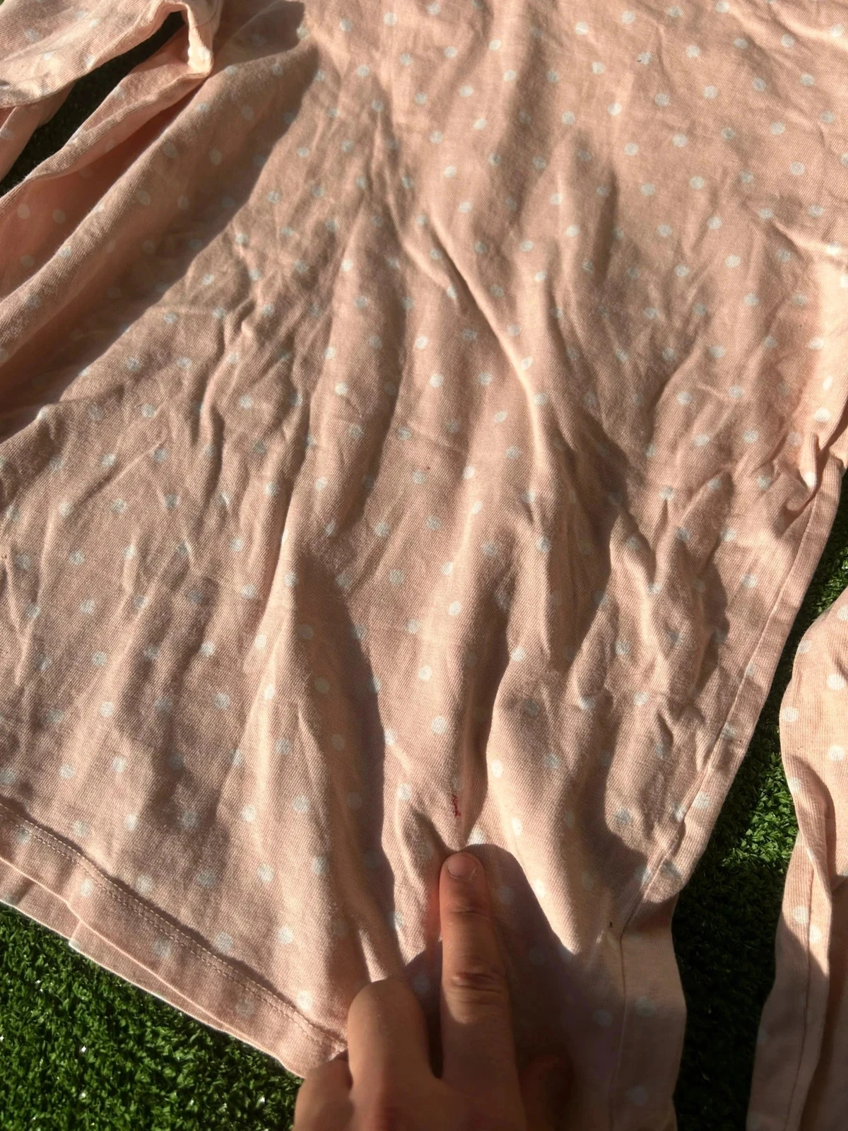Pink TEX patterned sweatshirt in white – photo 7